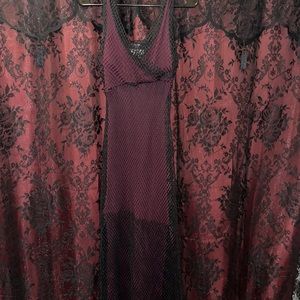 1990’s, Fishnet maxi dress. Lip Service Medium